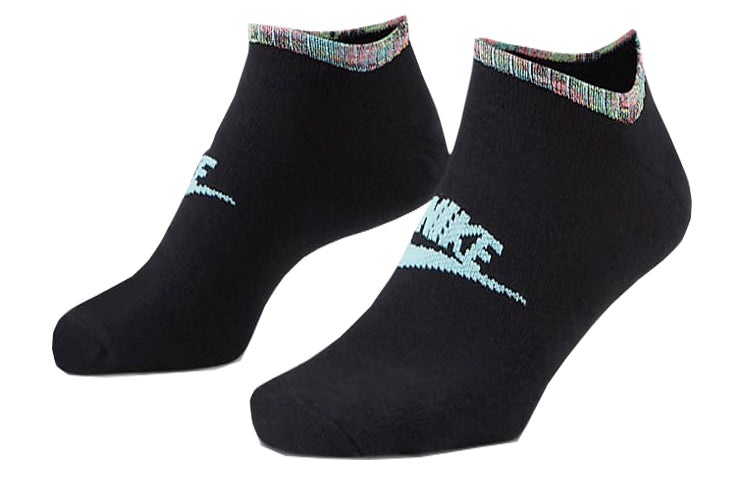 Nike Contrasting Colors Logo Sports Mid Calf Socks 3 Pairs White / Gray / Black DA2601-902 - 3