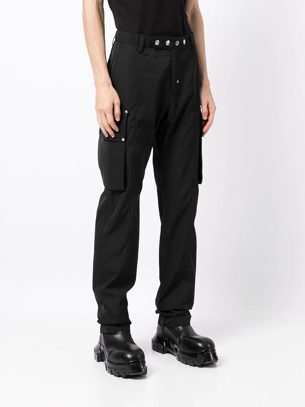 straight-leg cargo trousers - 3