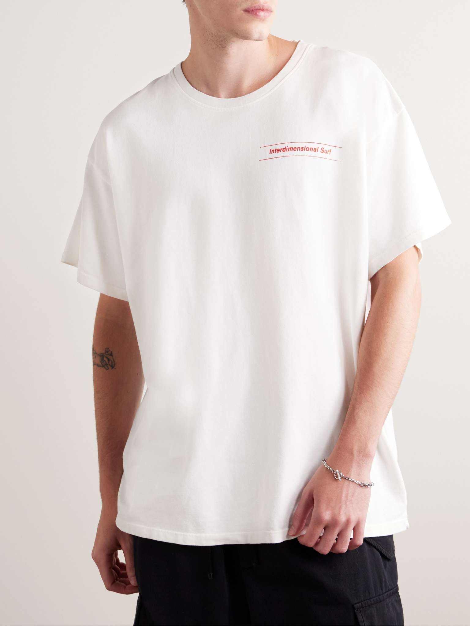 Surf-Yin Printed Cotton and Cashmere-Blend Jersey T-Shirt - 3