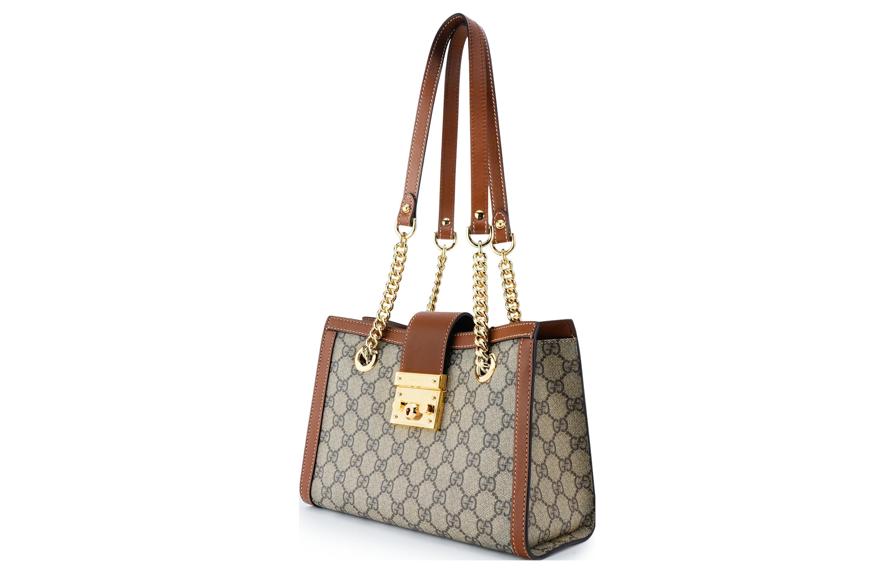 (WMNS) Gucci Padlock GG Bag Small-Size Brown 498156-KHNKG-8534 - 2