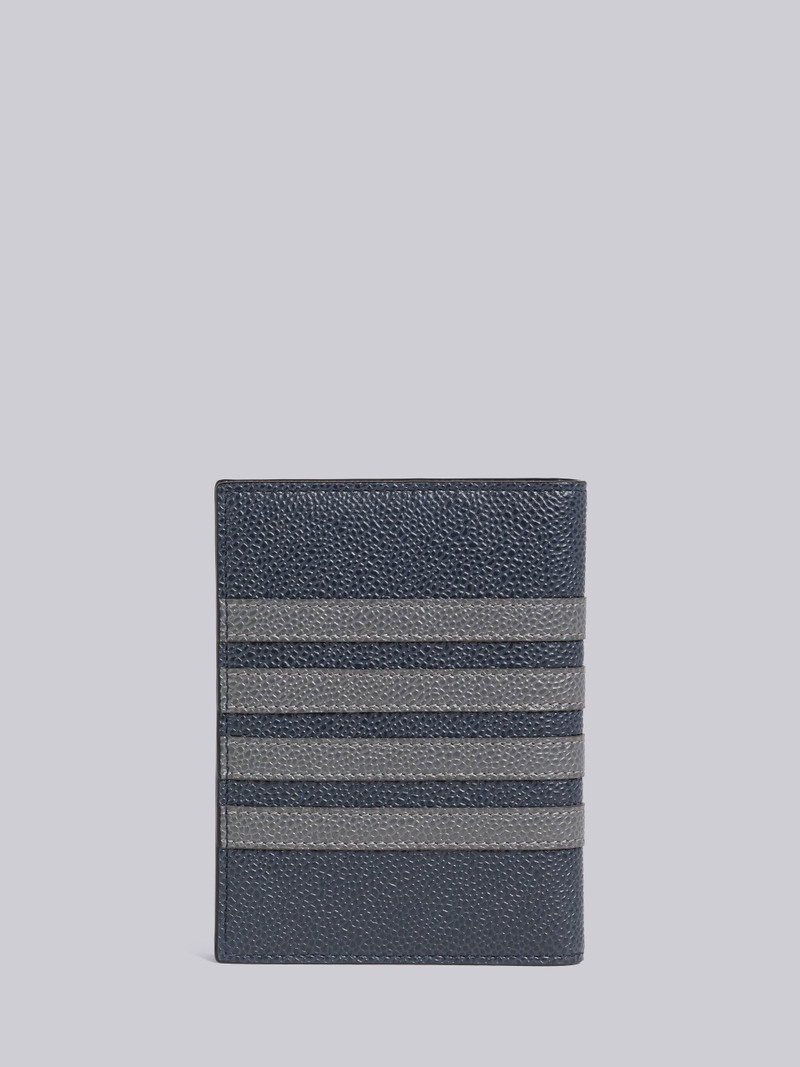 Pebble Grain Leather 4-Bar Passport Holder 4