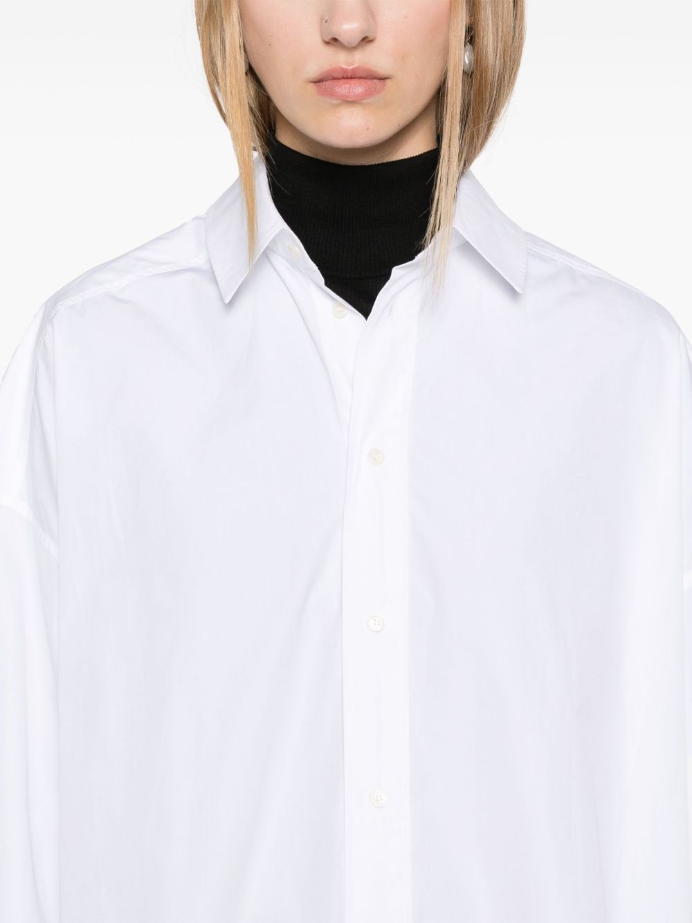 cotton shirt dress - 5