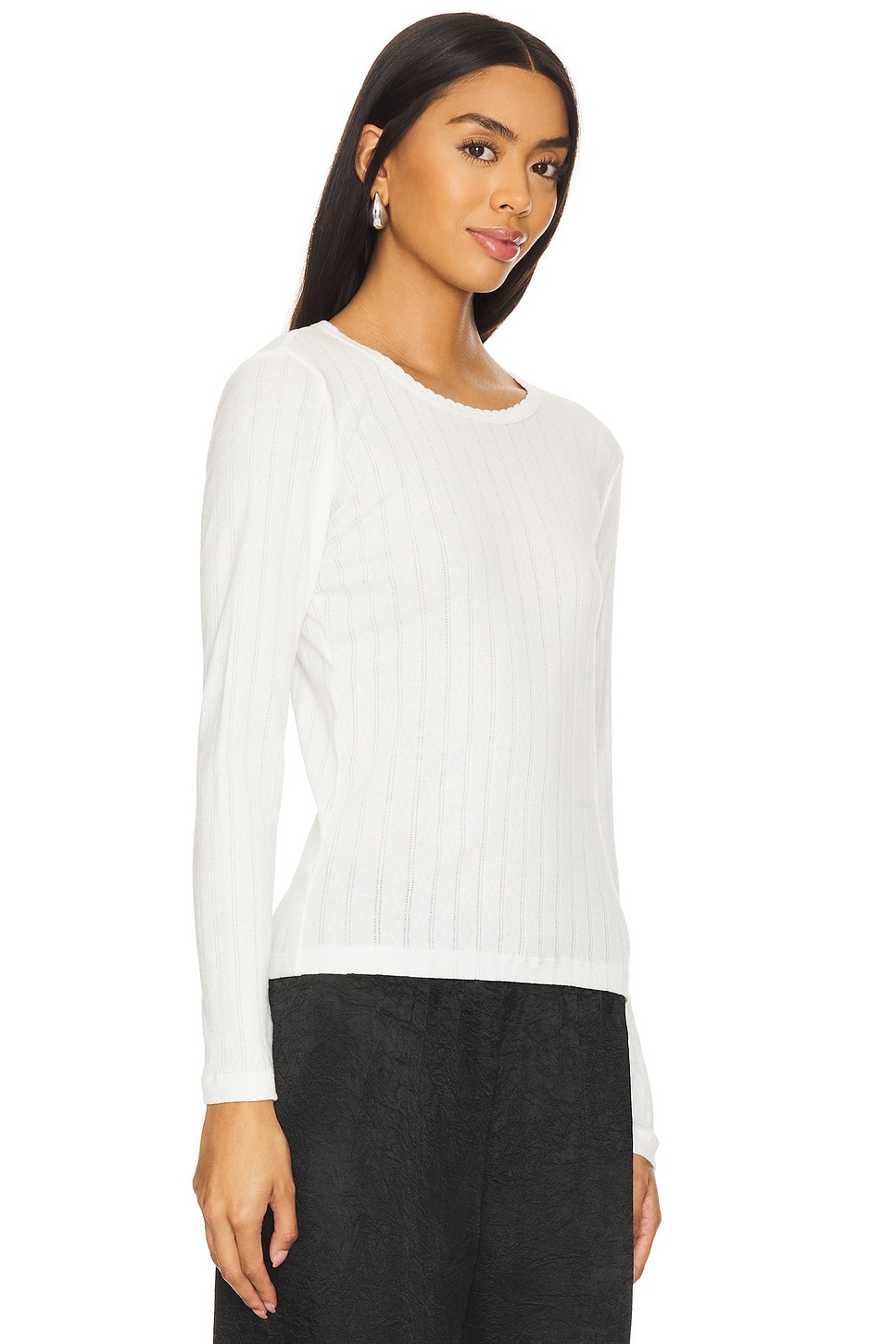 Pointelle Long Sleeve - 2