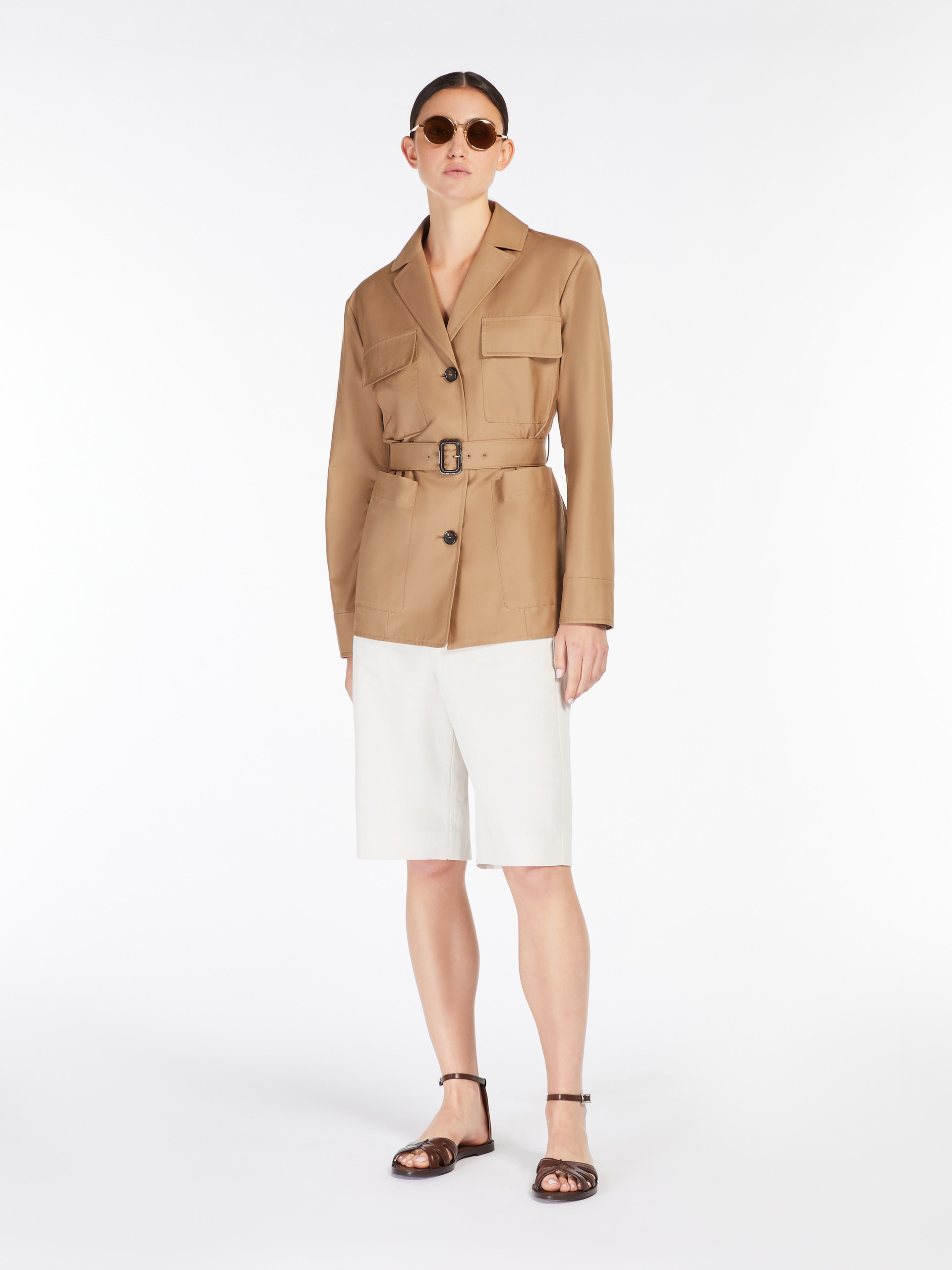 ☆’S Max Mara☆直営店買付☆Drip Proof Cotton Jacket/GIULIA S Max Mara Giulia Jacket | Neutrals | FARFETCH