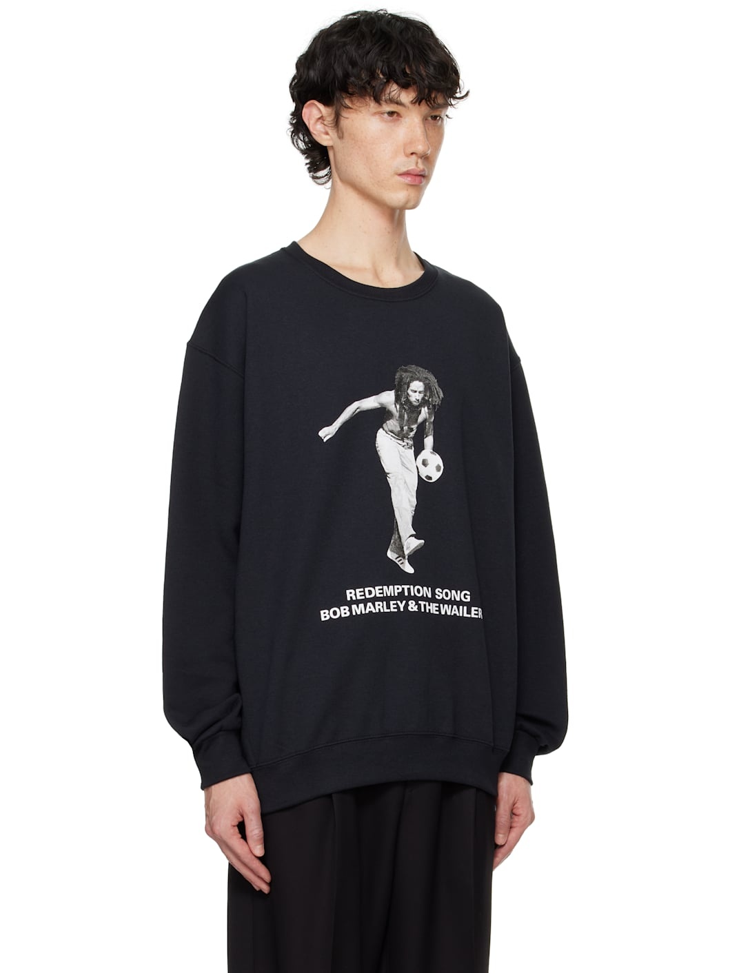 WACKO MARIA━ BOB MARLEY SWEATSHIRT WACKO MARIA Black Bob Marley Crewneck Sweatshirt Wacko Maria