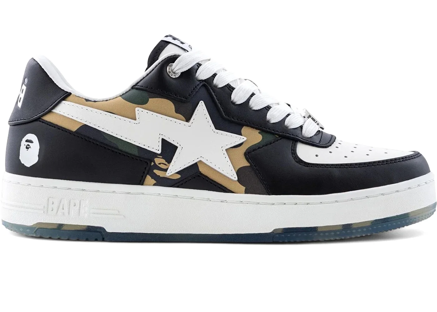 A Bathing Ape Bape Sta Icon #2 Black Camo - 1