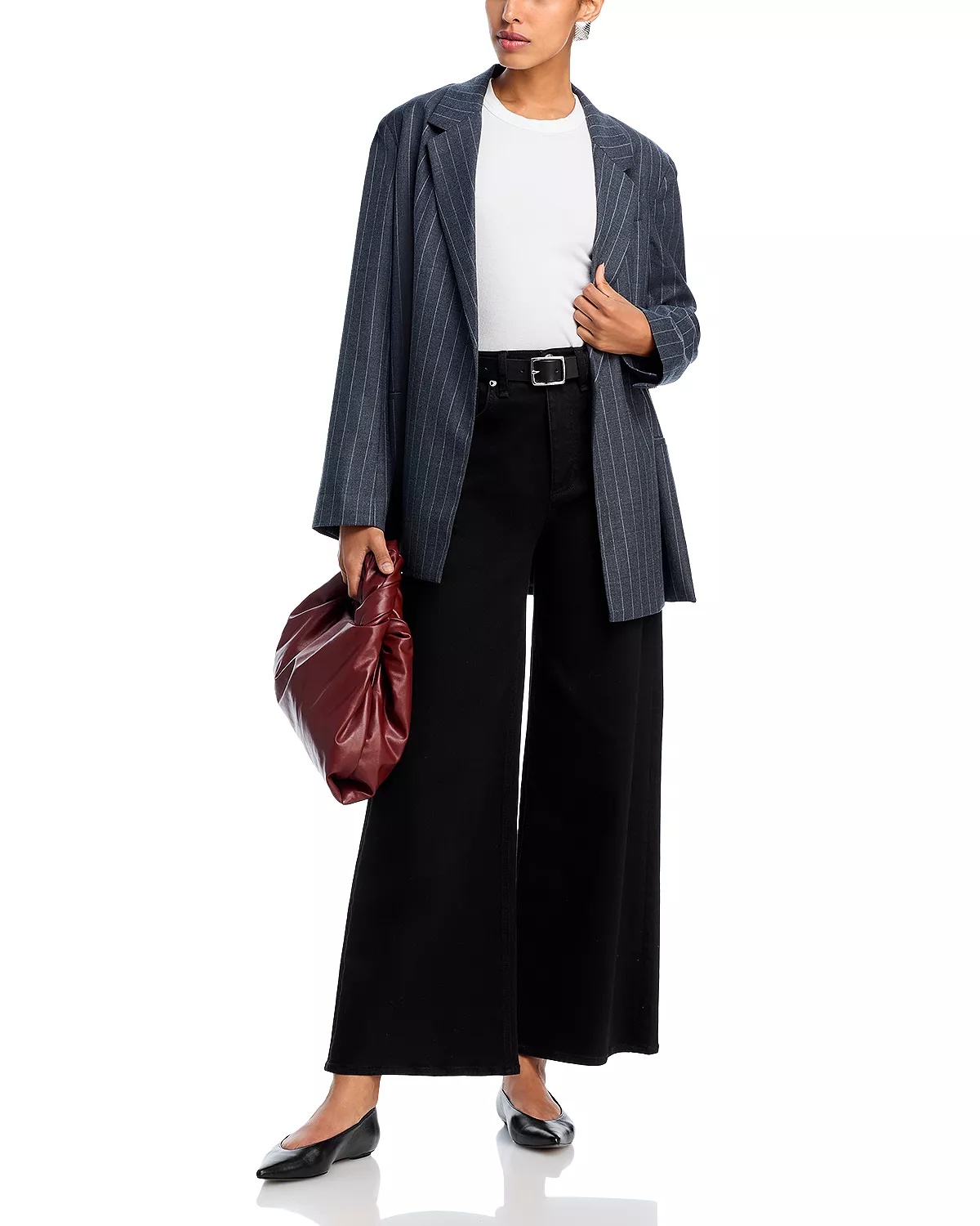 Flexi Sofie High Rise Wide Leg Jeans in Black - 2