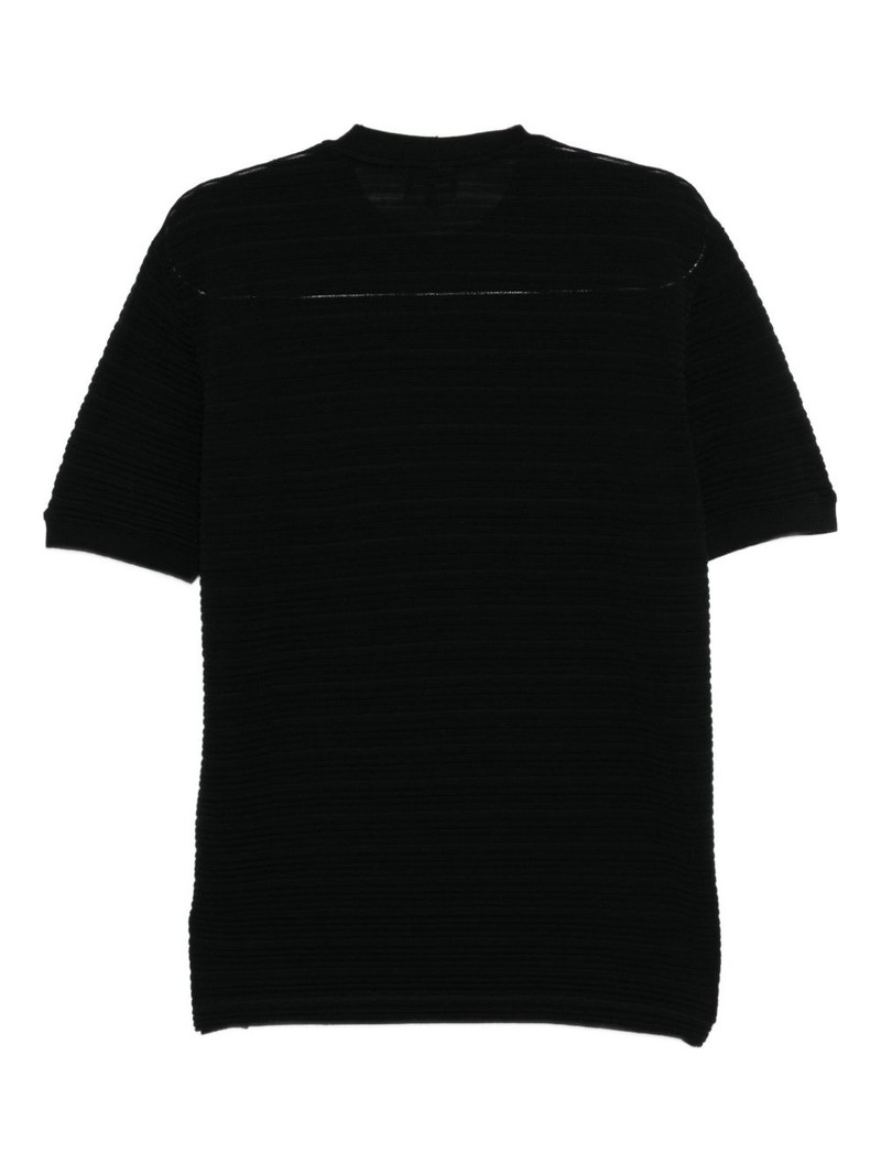 GIORGIO ARMANI striped wool T-shirt outlook