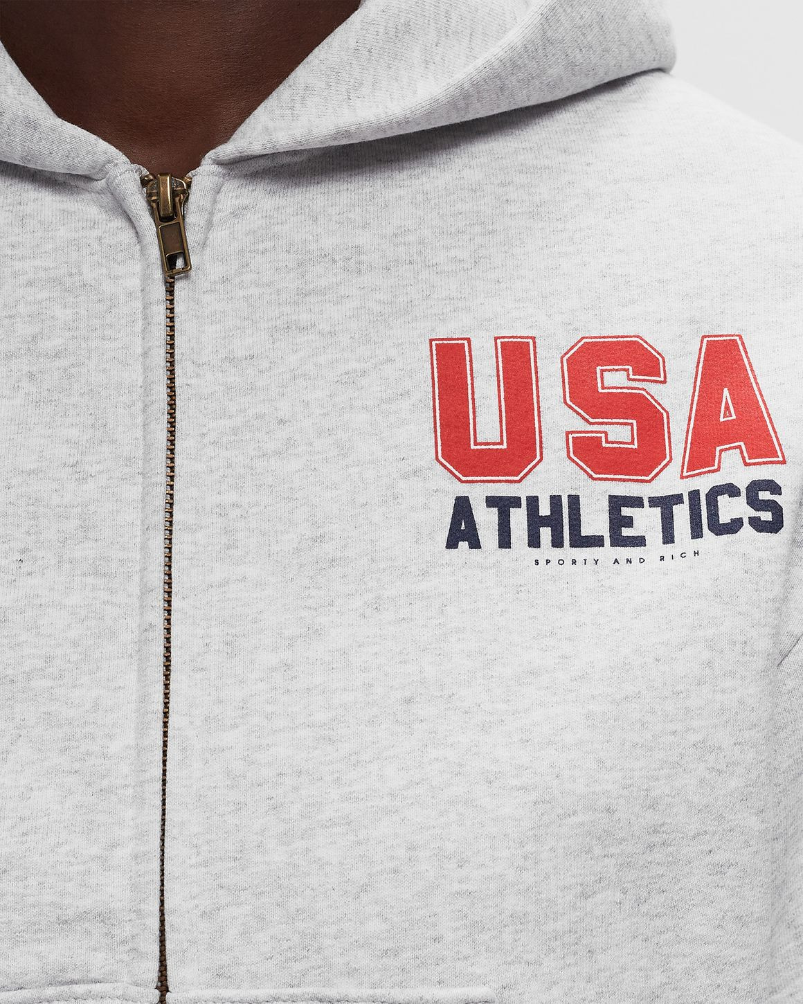 USA Athletics Cropped Zip Hoodie - 3