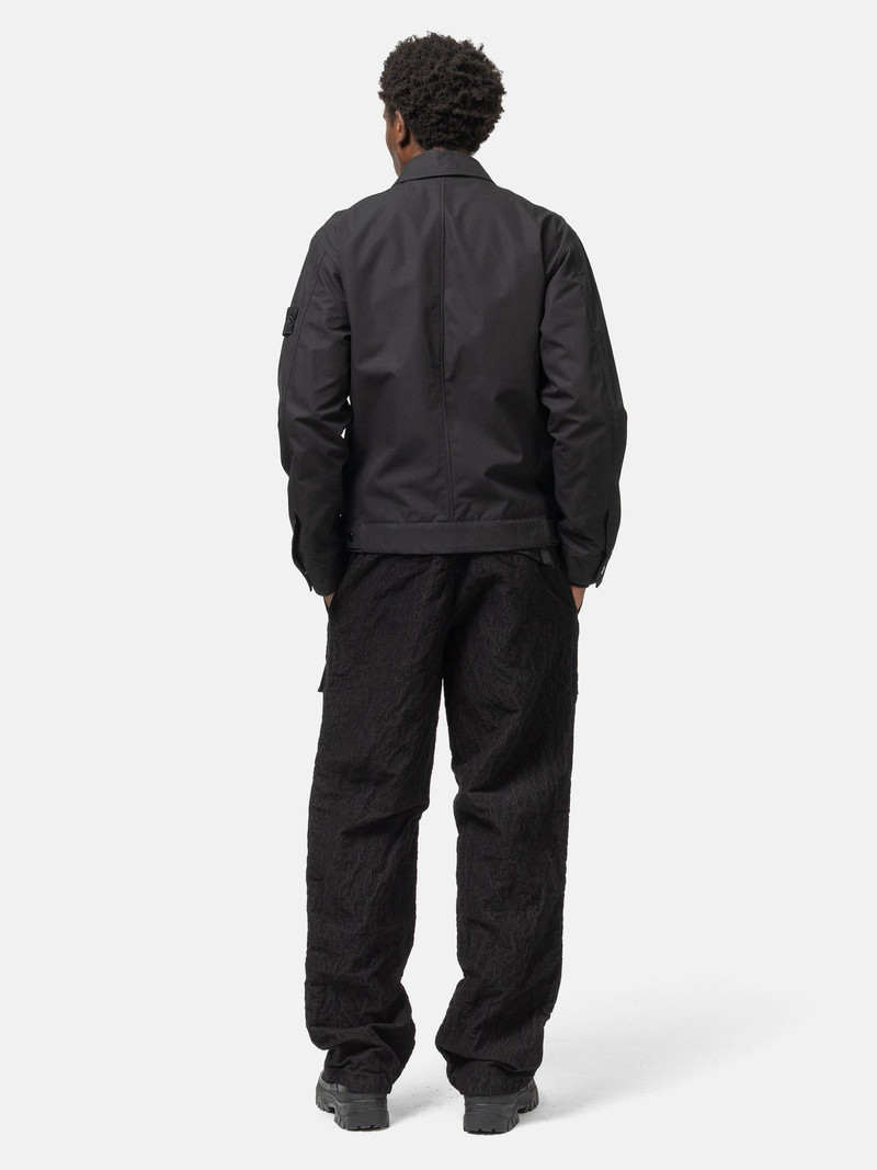 Ghost Piece Weatherproof Cotton Canvas Overshirt Black 3