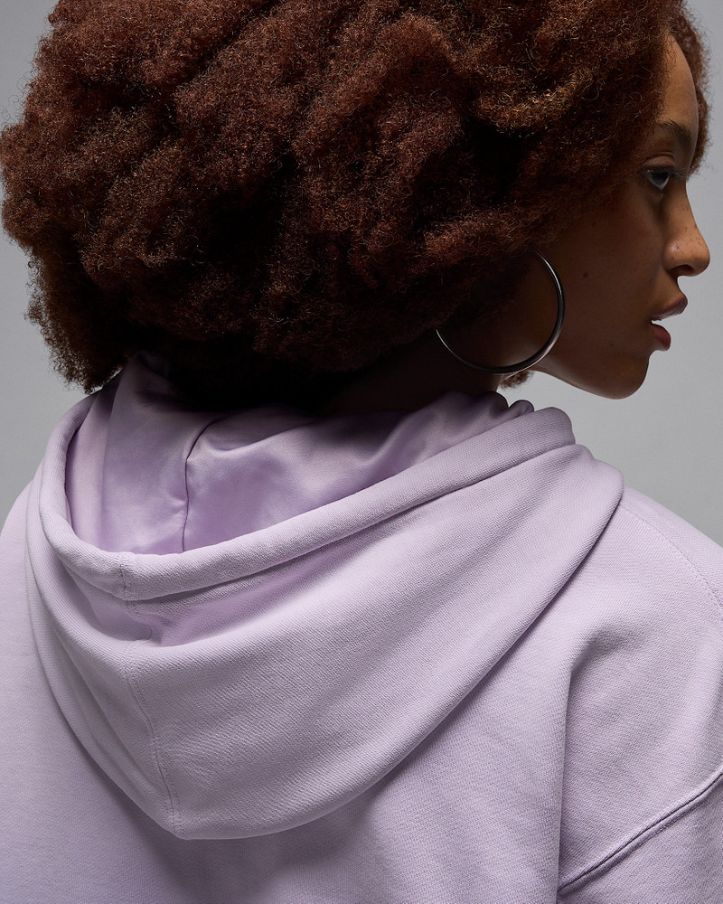 Jordan Flight Fleece Women's Satin-Lined Pullover Hoodie 7