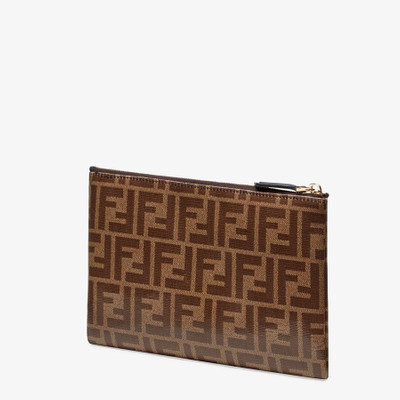 FENDI Brown fabric pouch outlook