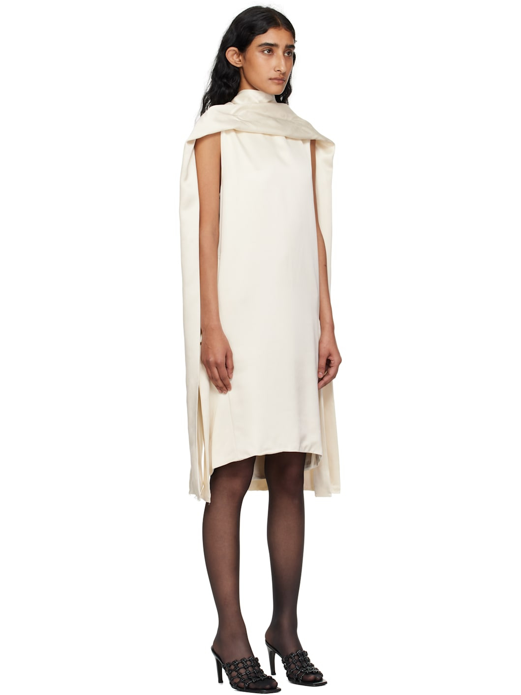 Off-White Cocoon Scarf Minidress - 2