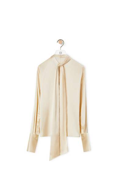 Loewe Lavalliere top in satin outlook