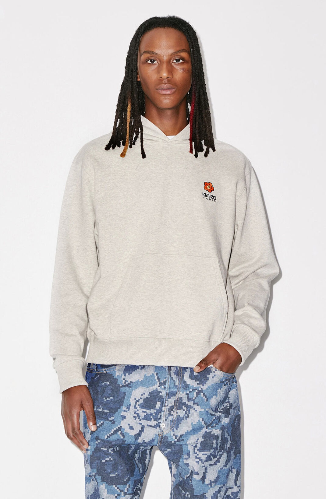 BOKE FLOWER' crest hoodie sweatshirt with zip - 3