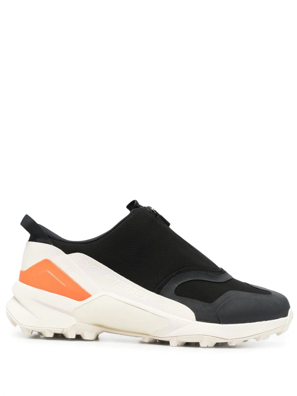 zipped low-top sneakers - 1