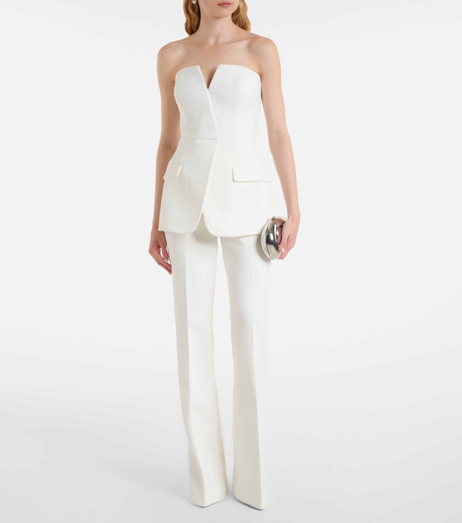 Rory high-rise crêpe flared pants - 2