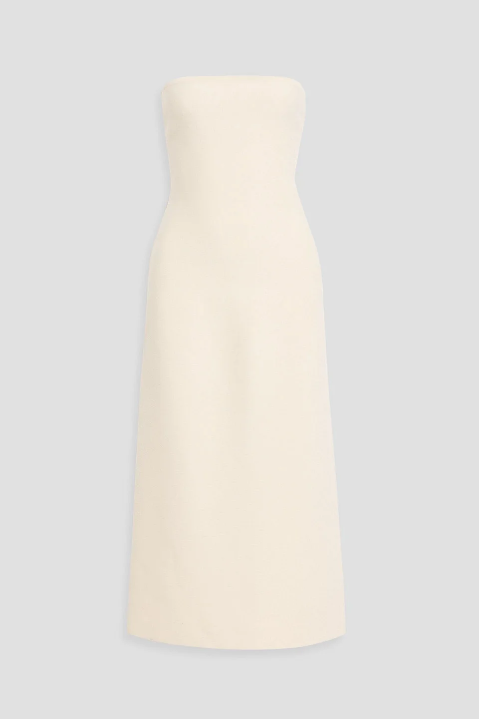 Immanuel strapless wool midi dress - 1