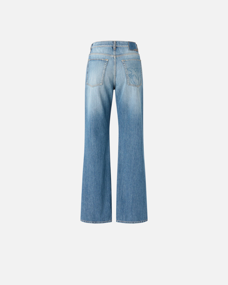 PINKO WIDE-LEG JEANS WITH FADING outlook