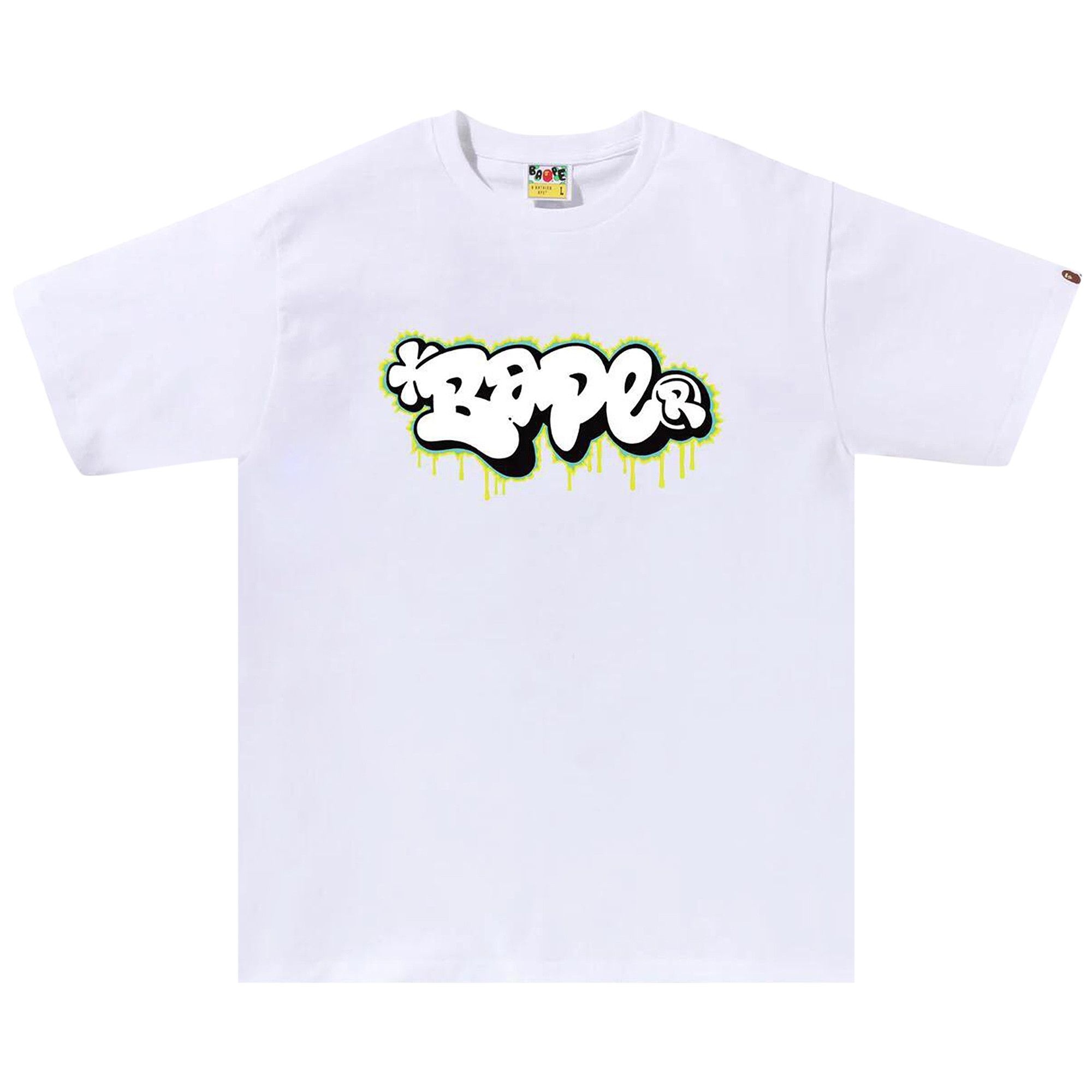 BAPE Graffiti Logo Tee 'White' - 1