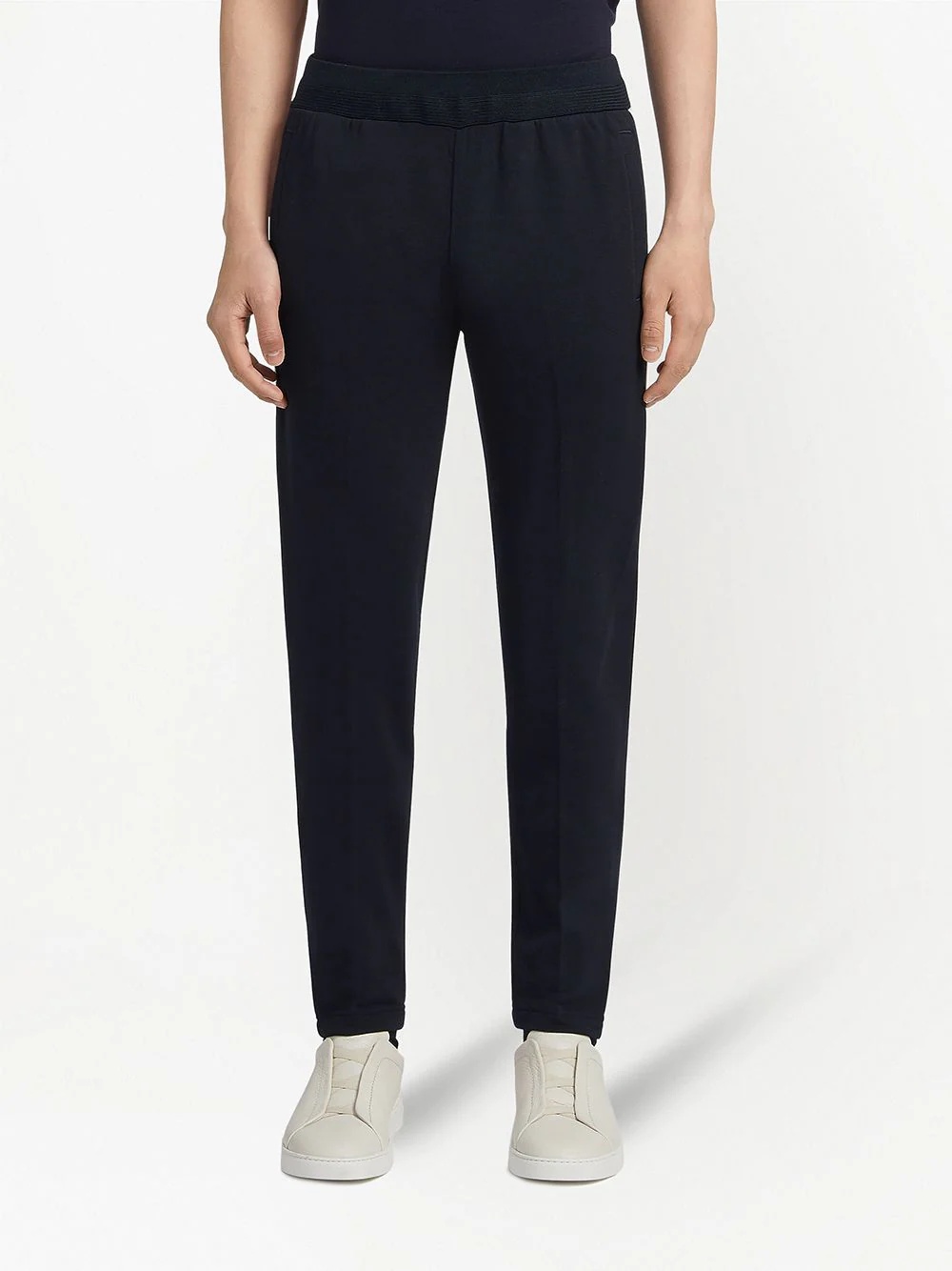 wool-blend jersey trousers - 3