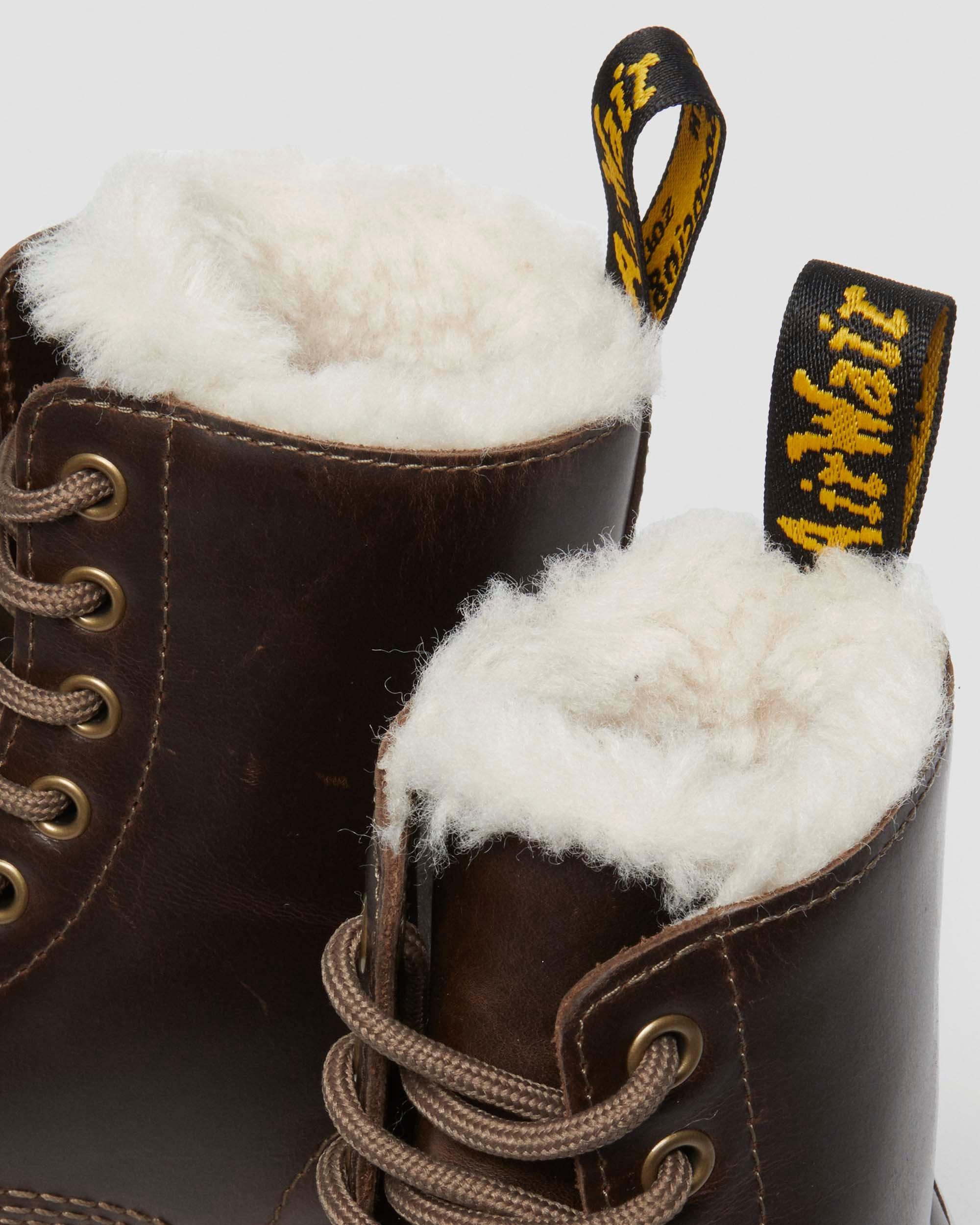 1460 Women's Faux Fur Lined Lace Up Boots - 7