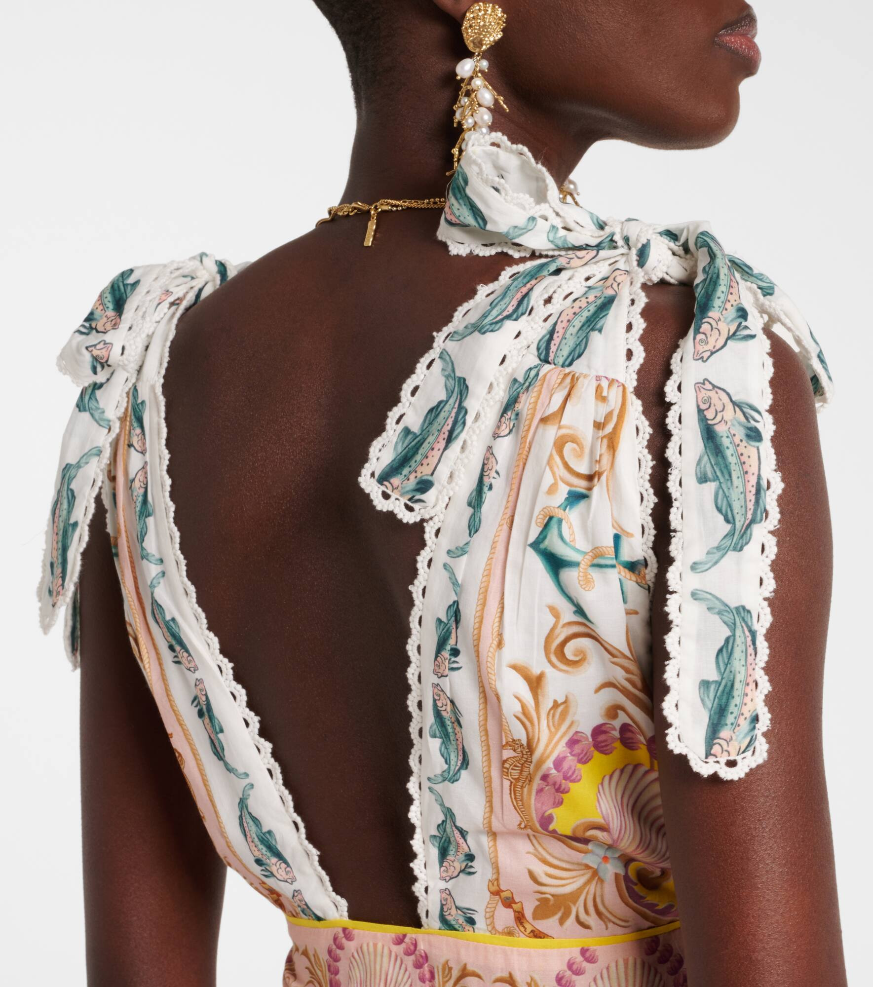 Maritime Magic printed midi dress - 6