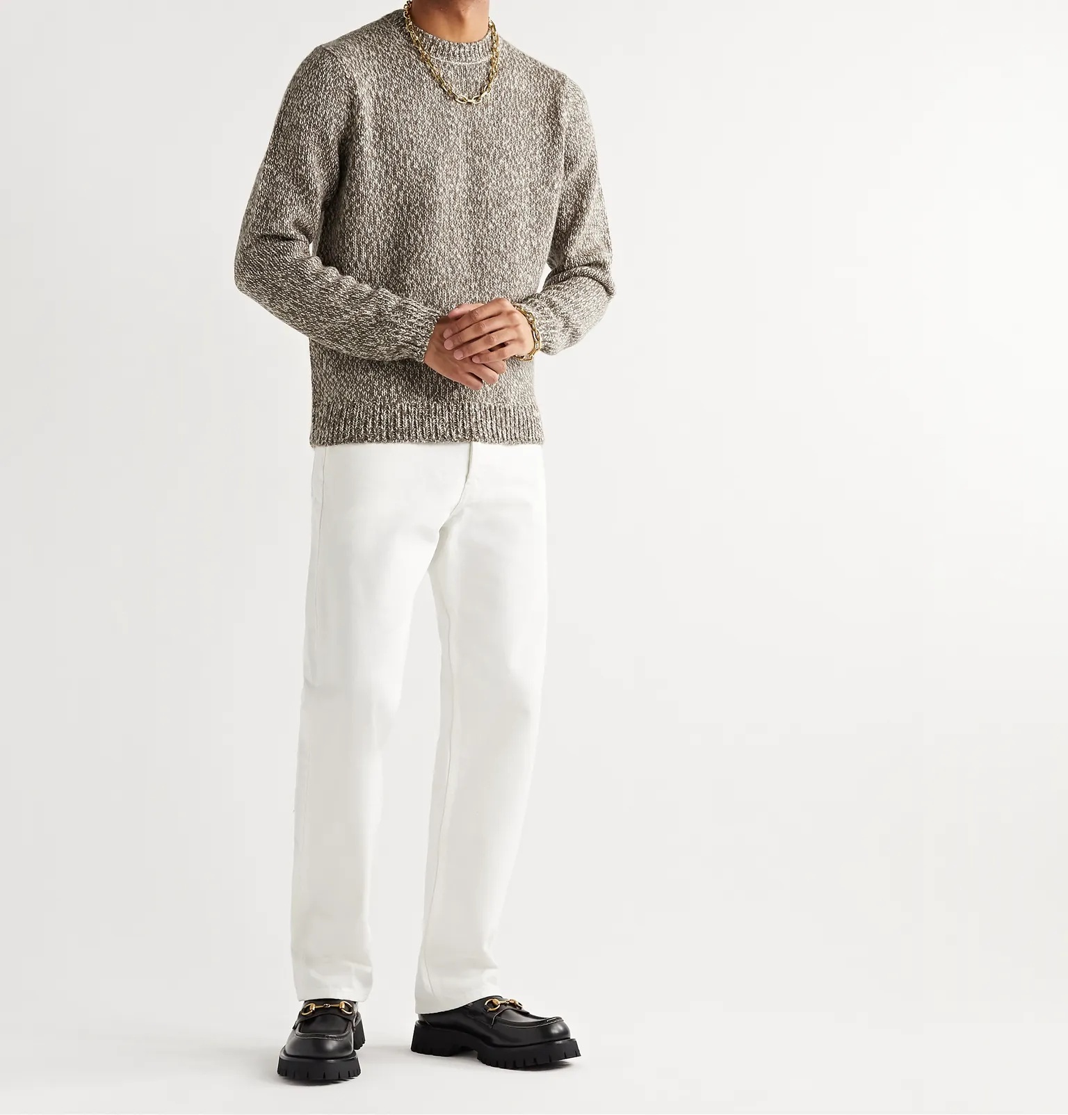 Mélange Wool Sweater - 2