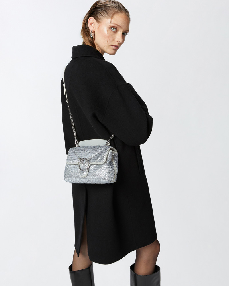 SOFT MINI LOVE BAG PUFF CROSSBODY QUILTED WITH RHINESTONES 6