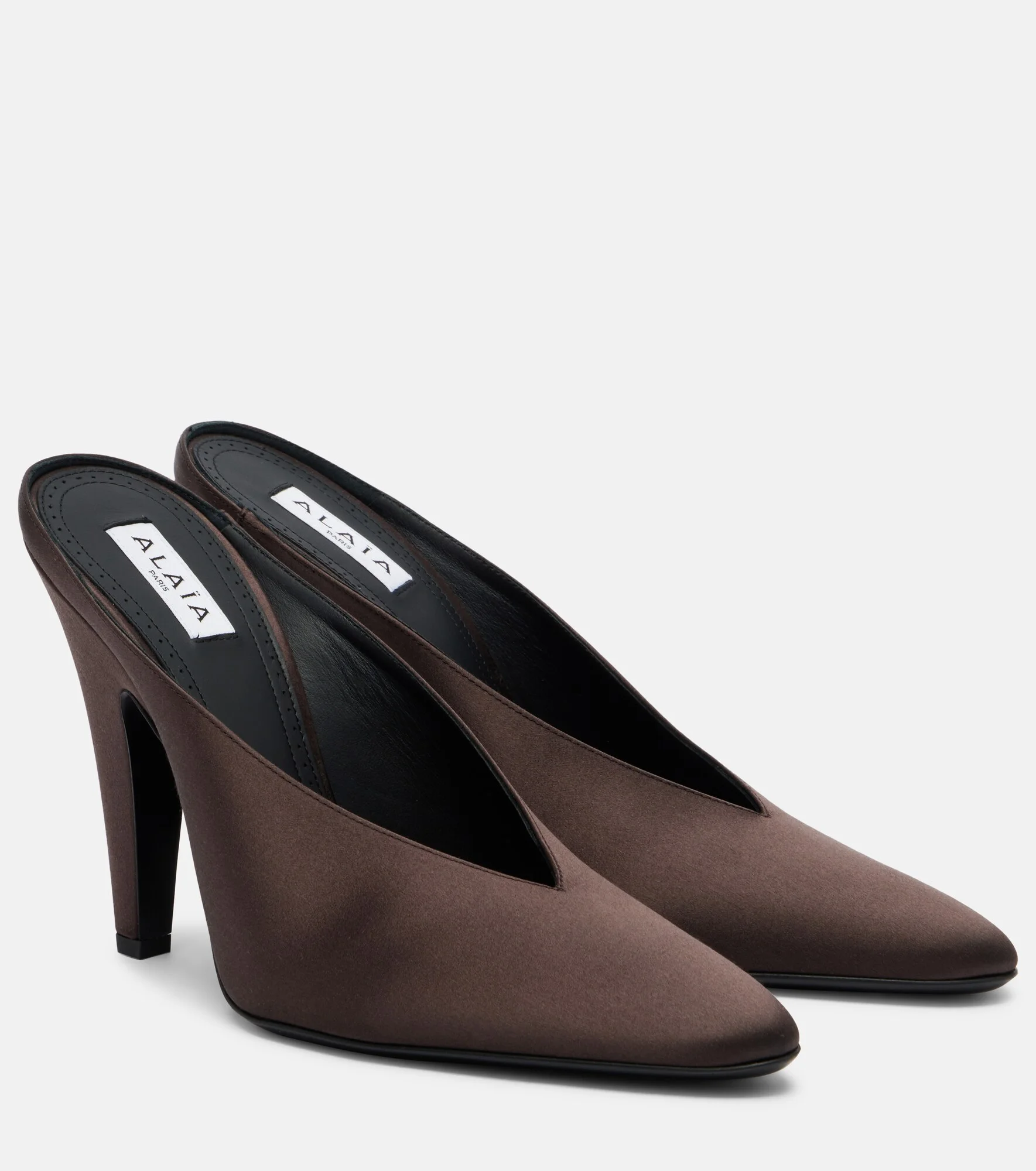 Cone satin mules - 1