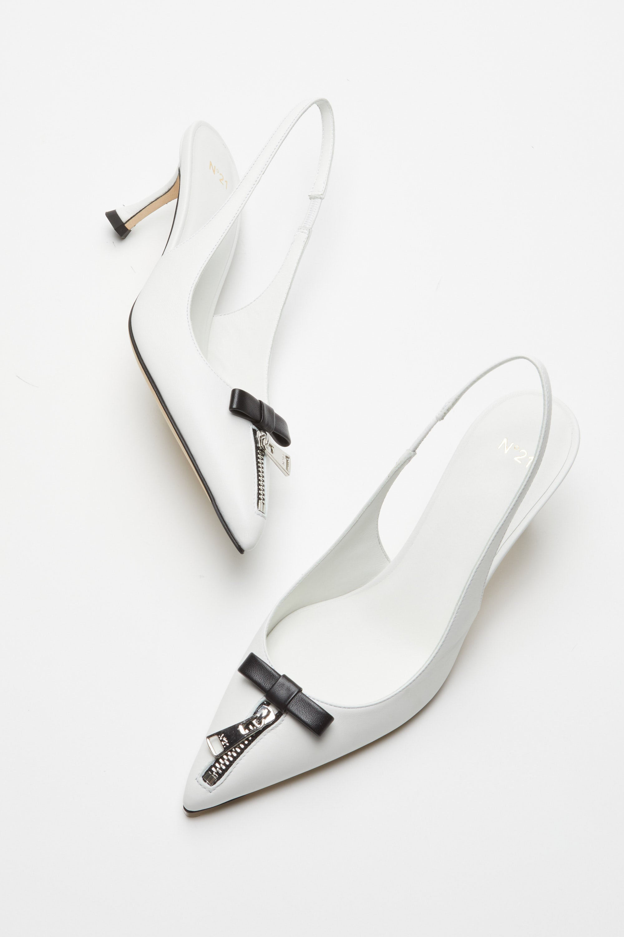 ZIP-DETAIL SLINGBACK PUMPS - 5