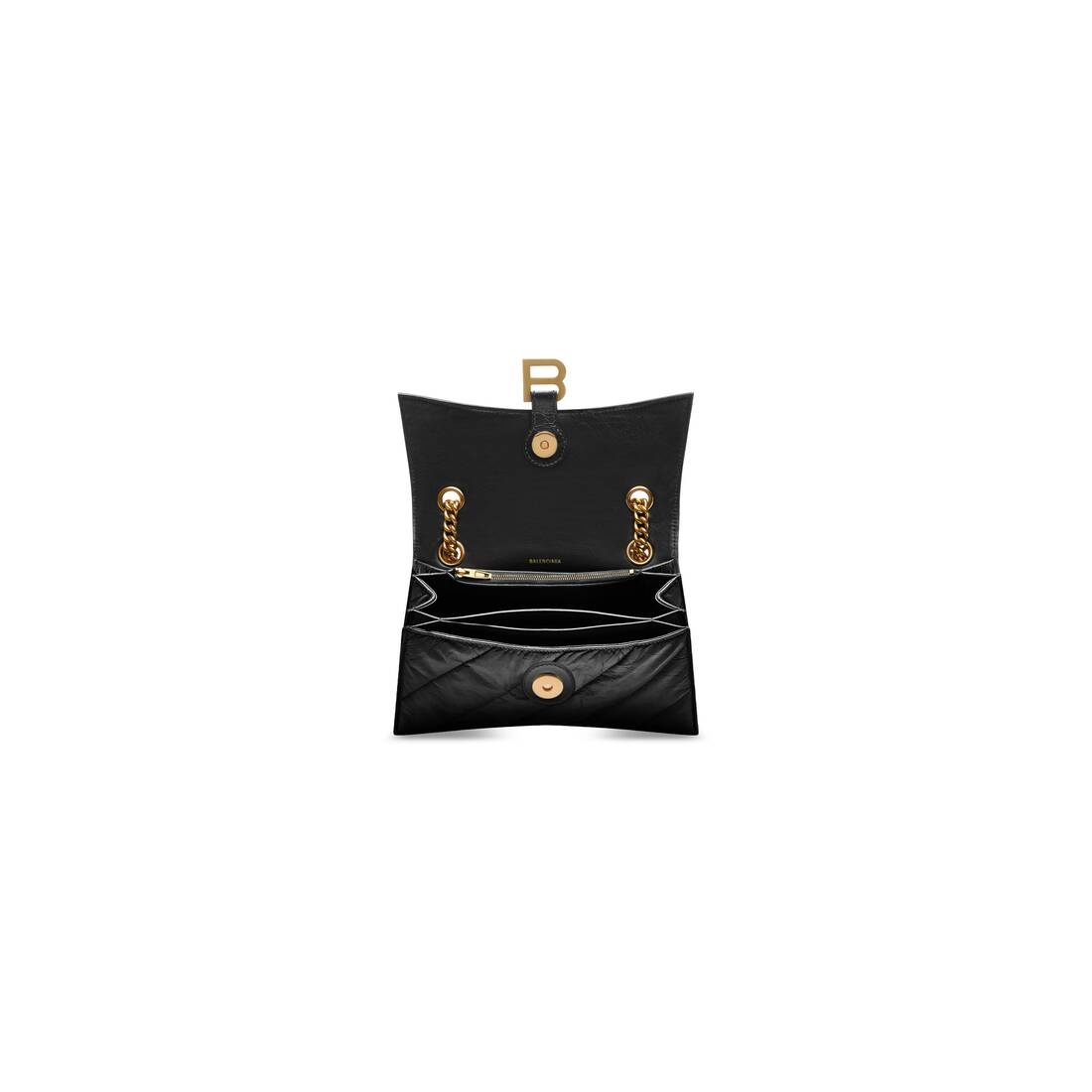 Women's Crush Small Chain Bag Quilted  in Black - 7