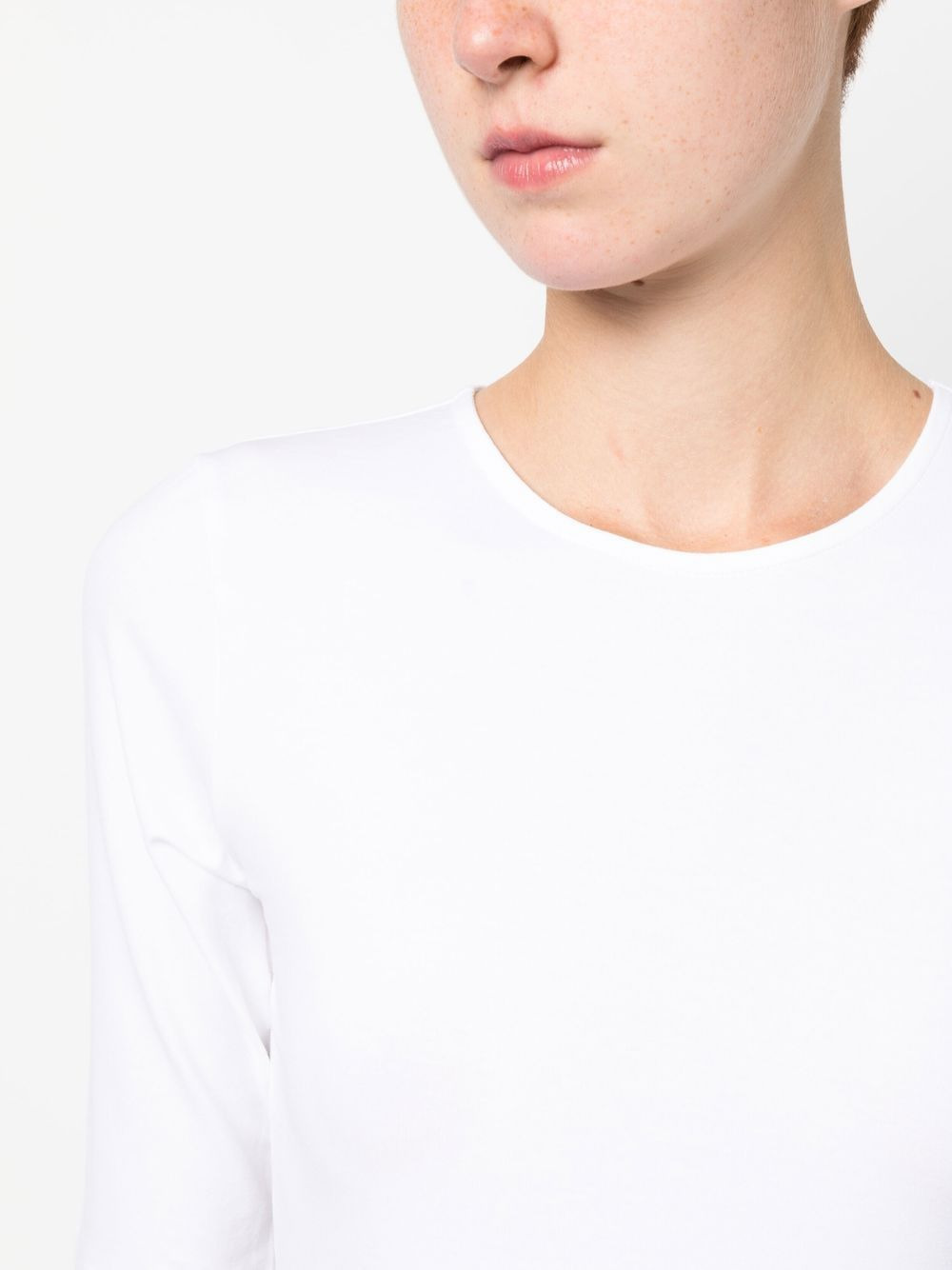round-neck half-sleeve T-shirt - 5
