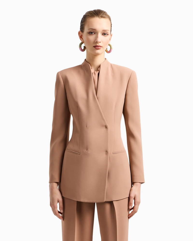 GIORGIO ARMANI DOUBLE-BREASTED JACKET IN SILK CADY outlook
