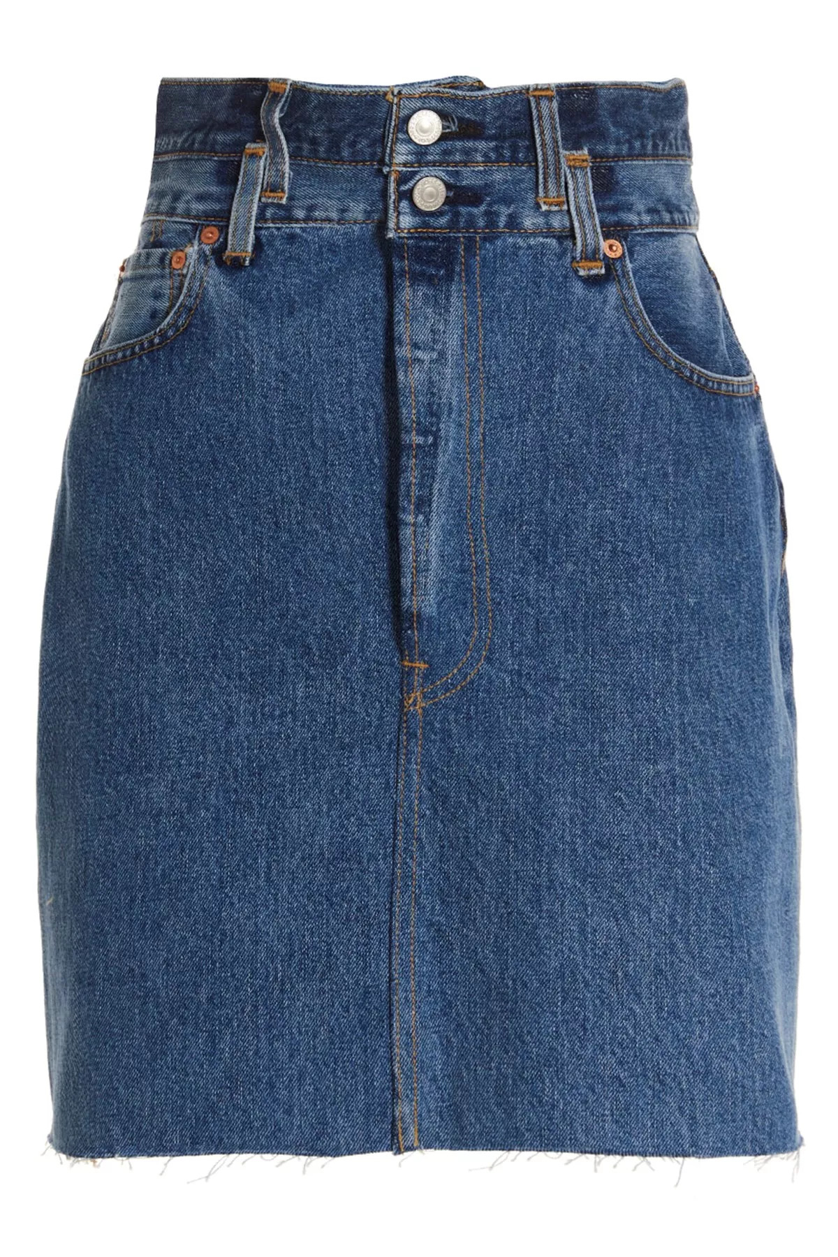 'Double Waisted Pencil' Re Done x Levi's skirt - 4