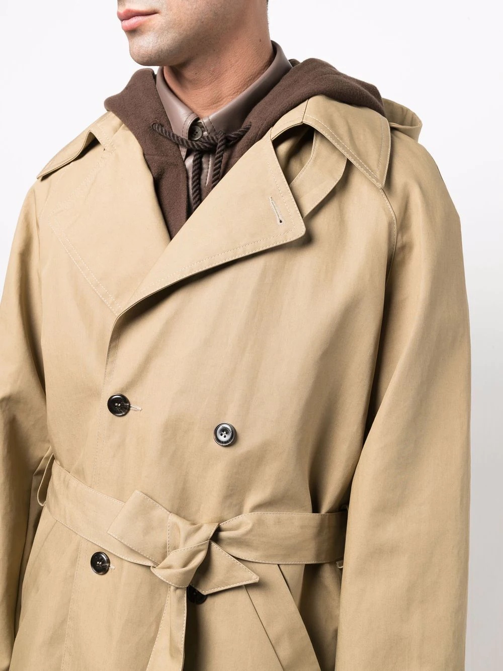 hooded trench coat - 5