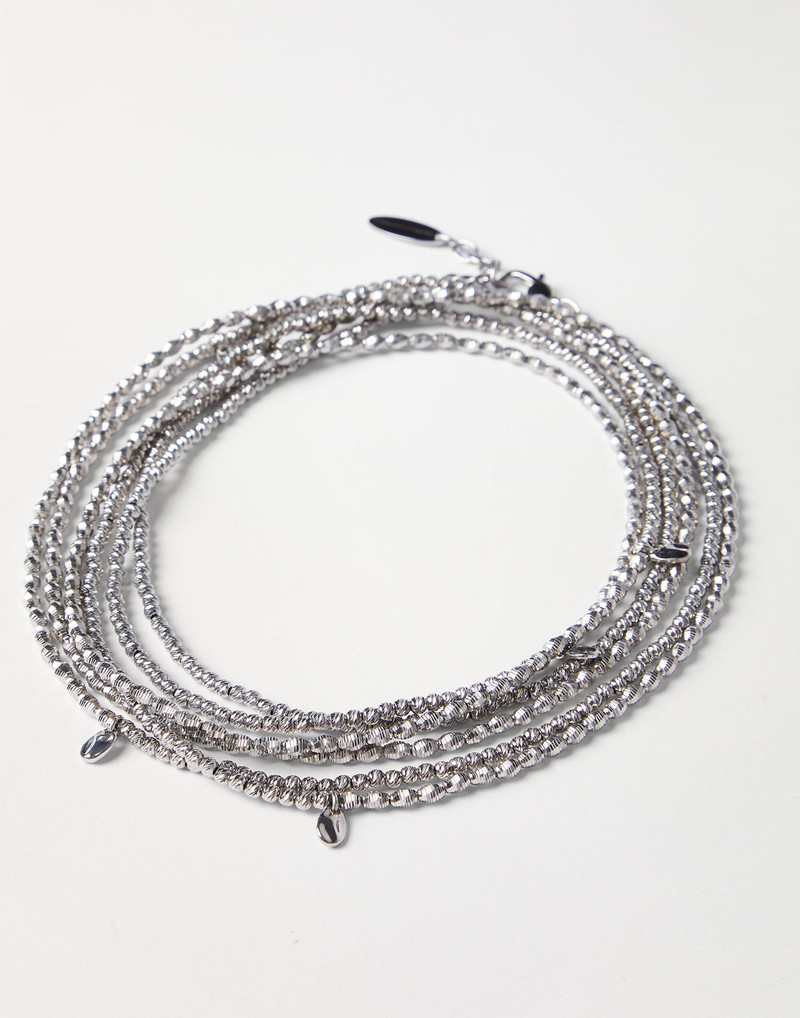 Brunello Cucinelli Sterling silver wrap bracelet outlook