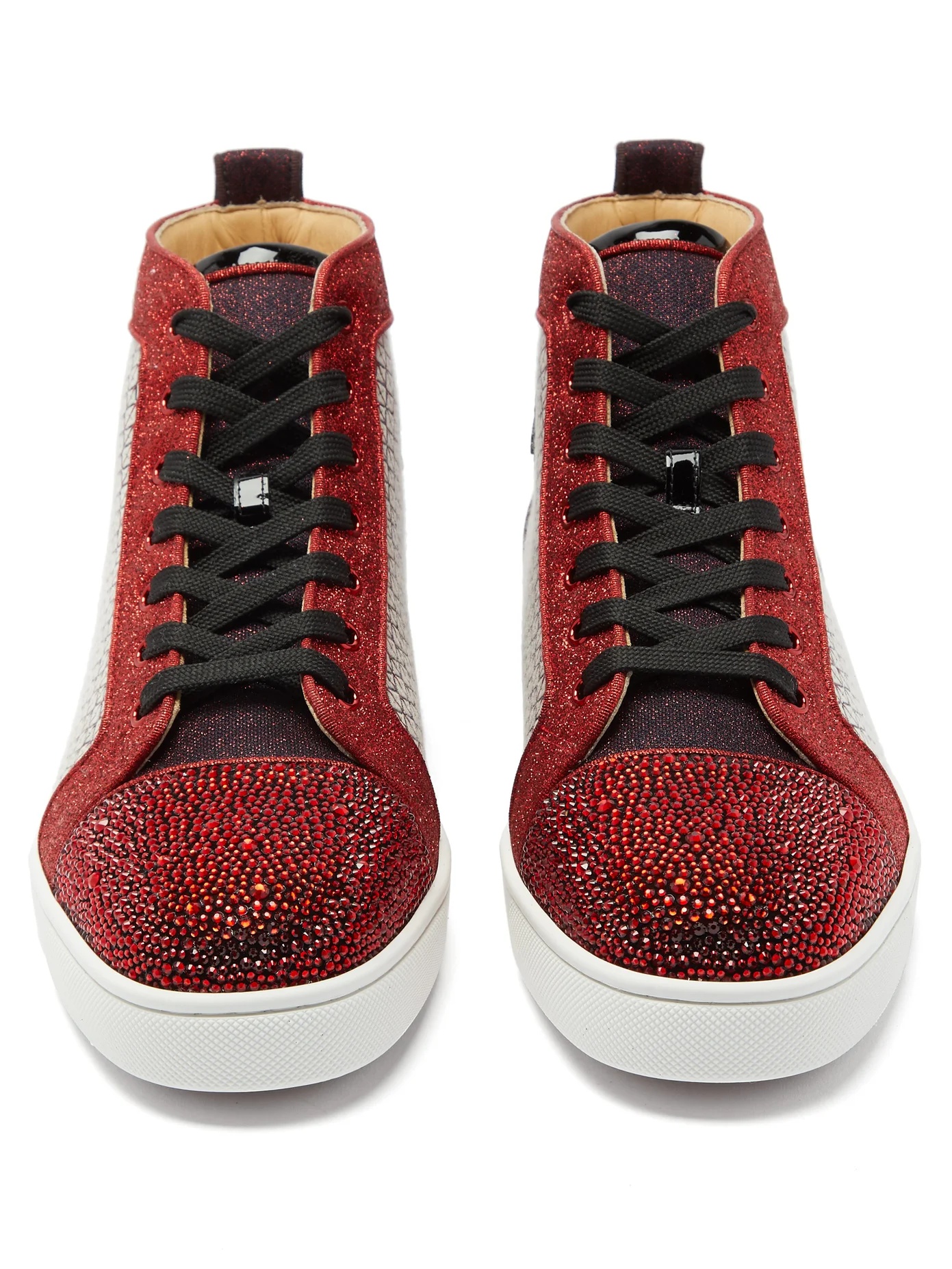 Louis Strass crystal-embellished high-top trainers - 5