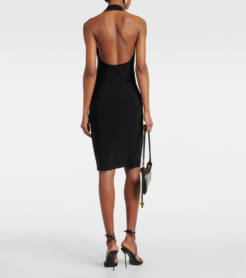 Tie-detail halterneck minidress 3