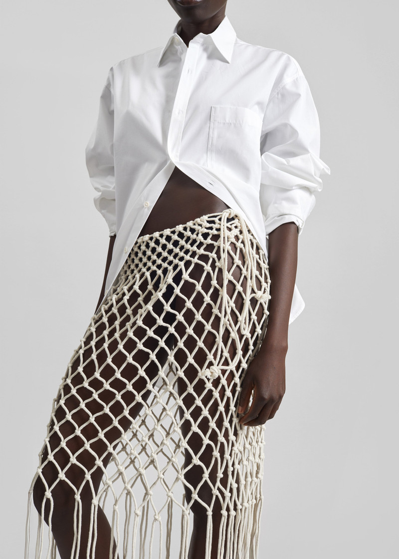 Tropea Macrame Skirt - Ecru 7