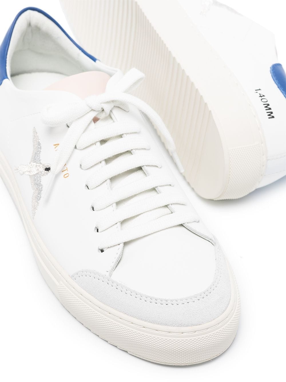 white Clean 90 Triple Bee Bird leather sneakers - 2