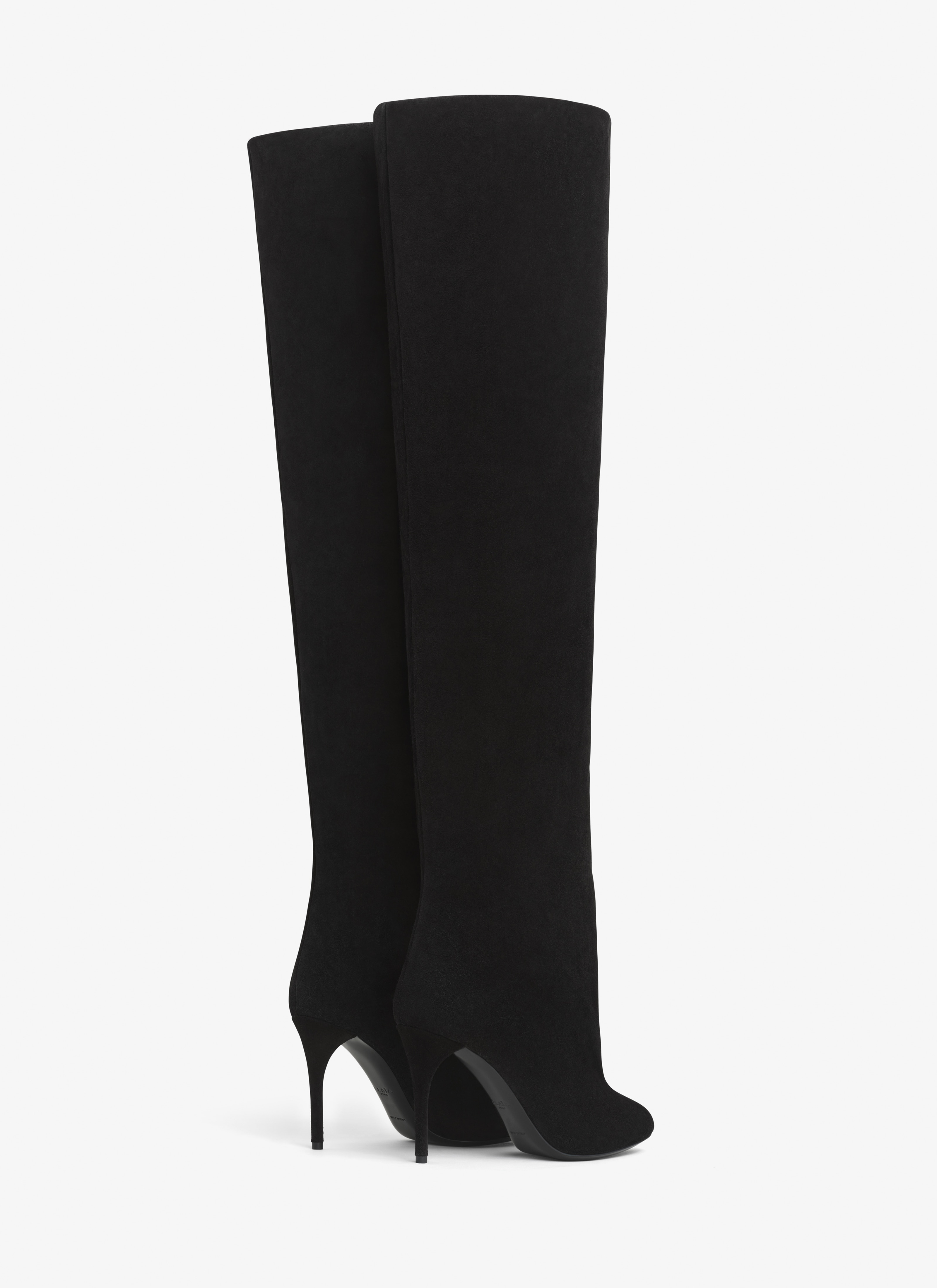 DECOLLETE CUISSARDES IN SUEDE CALFSKIN - 2