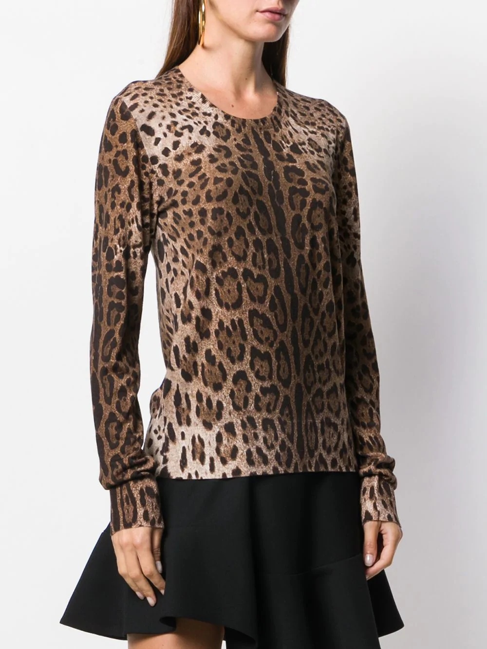 leopard pattern jumper - 3