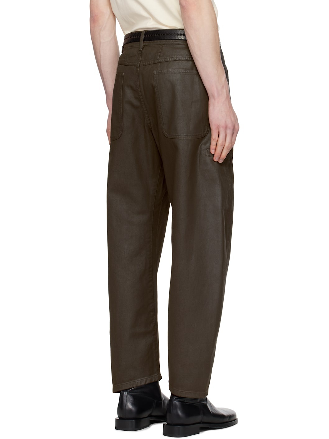 Brown Twisted Workwear Jeans - 3