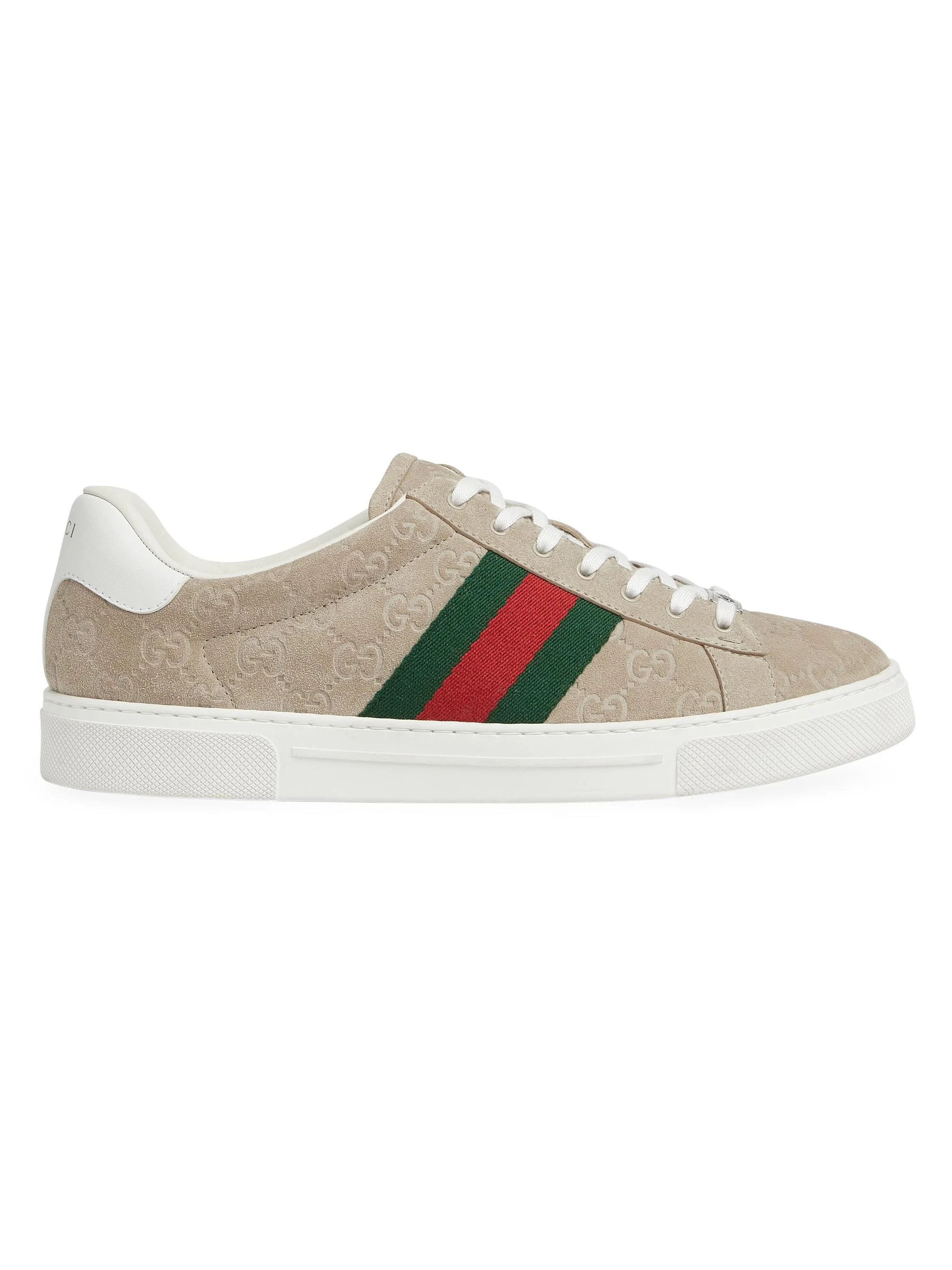 Men's Ace GG Suede Sneakers - Oatmeal - 1