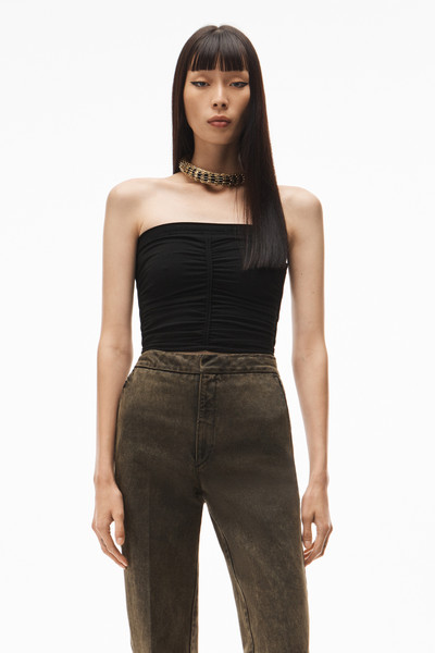 Alexander Wang RUCHED TUBE TOP IN STRETCH NYLON outlook