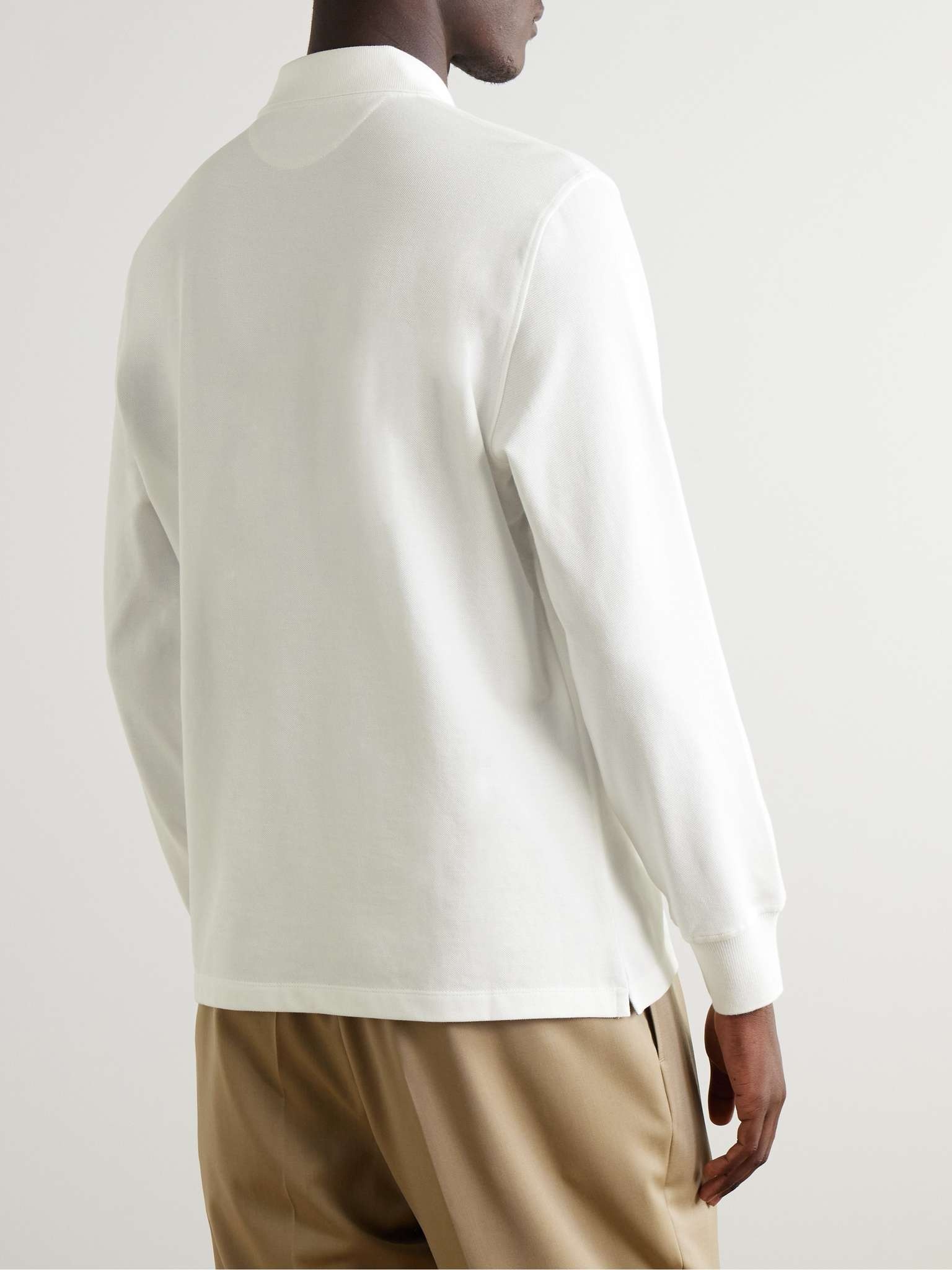 新作*Brunello Cucinelli*コットン ポロ プルオーバー シャツ Brunello Cucinelli Cotton-Piqué Polo Shirt | REVERSIBLE