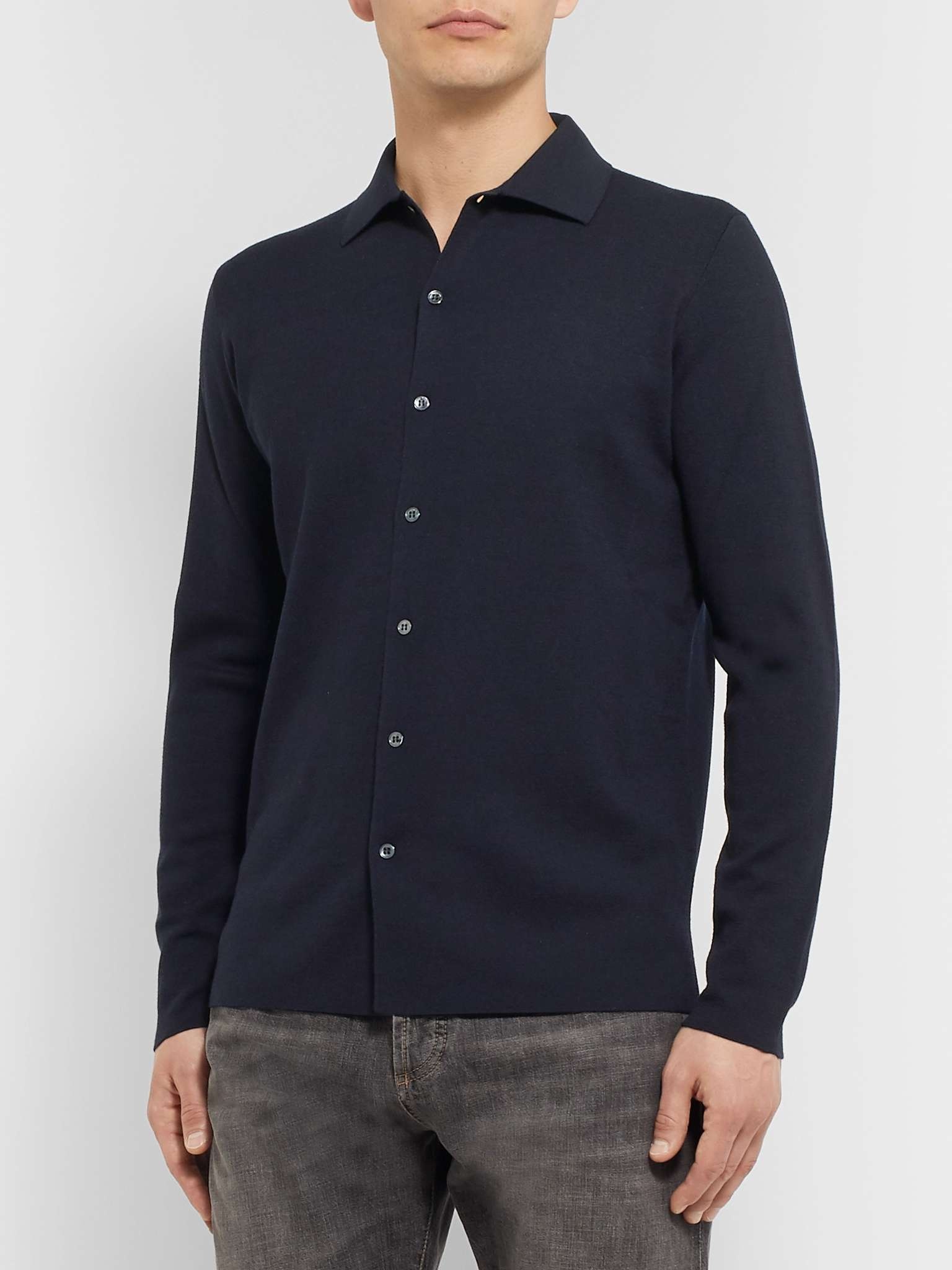 Empire Slim-Fit Wish Virgin Wool Shirt - 4