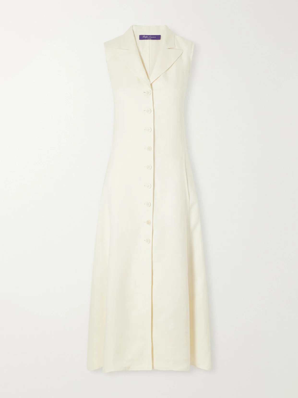 Kensley Canvas Silk And Linen-blend Midi Dress - 1