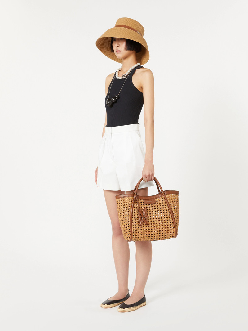 MARINECESTO Small Marine bag in woven natural fibre - BEIGE 6